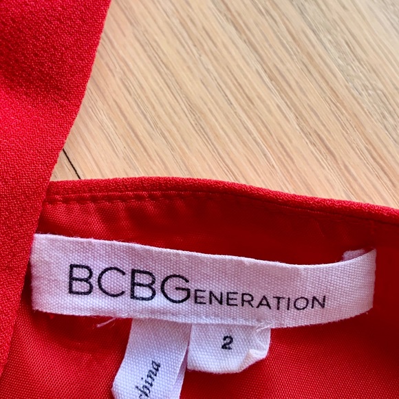 BCBG Red Cutout Cocktail Dress - Picture 5 of 5